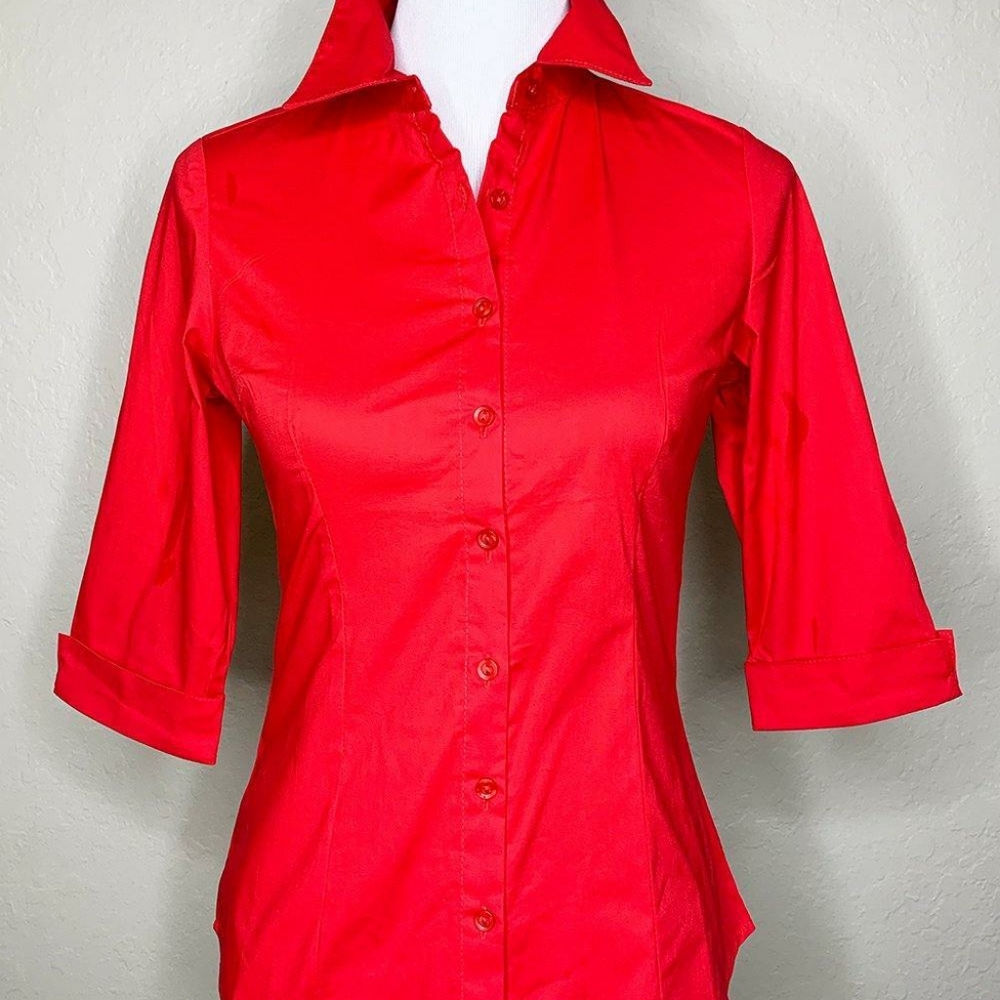 The Oblong Box Shop Red Quintessential Blouse